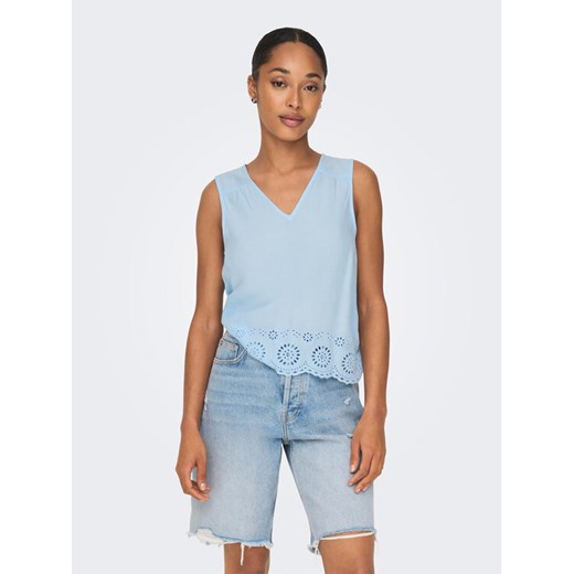 ONLY Bluzka 15296317 Niebieski Regular Fit ze sklepu MODIVO w kategorii Bluzki damskie - zdjęcie 182655953