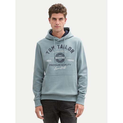 Tom Tailor Bluza 1043292 Zielony Regular Fit ze sklepu MODIVO w kategorii Bluzy męskie - zdjęcie 182656134