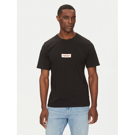 Jack&Jones T-Shirt Split 12273182 Czarny Regular Fit ze sklepu MODIVO w kategorii T-shirty męskie - zdjęcie 182656143