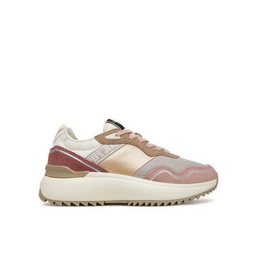 Pepe Jeans Sneakersy Kimi Glam PLS60042 Różowy ze sklepu MODIVO w kategorii Buty sportowe damskie - zdjęcie 182656162