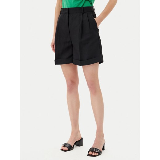 Tommy Hilfiger Szorty materiałowe WW0WW44767 Czarny Regular Fit ze sklepu MODIVO w kategorii Szorty - zdjęcie 182656193