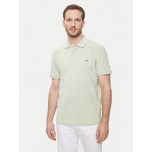 Selected Homme Polo 16087839 Zielony Regular Fit ze sklepu MODIVO w kategorii T-shirty męskie - zdjęcie 182656273