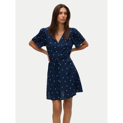 Vero Moda Sukienka letnia Alba 10292845 Granatowy Regular Fit ze sklepu MODIVO w kategorii Sukienki - zdjęcie 182656290