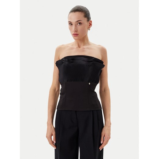 Rinascimento Top CFC0019748002 Czarny Slim Fit ze sklepu MODIVO w kategorii Bluzki damskie - zdjęcie 182656292