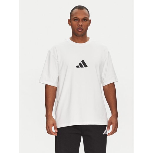 adidas T-Shirt Z.N.E. JC5482 Biały Loose Fit ze sklepu MODIVO w kategorii T-shirty męskie - zdjęcie 182656323