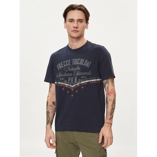 Aeronautica Militare T-Shirt 241TS2216J641 Granatowy Regular Fit ze sklepu MODIVO w kategorii T-shirty męskie - zdjęcie 182656392