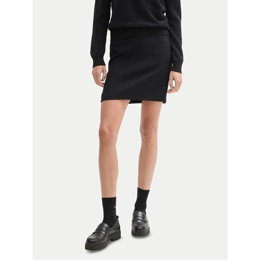 Tom Tailor Spódnica mini 1044649 Czarny Regular Fit ze sklepu MODIVO w kategorii Spódnice - zdjęcie 182656520