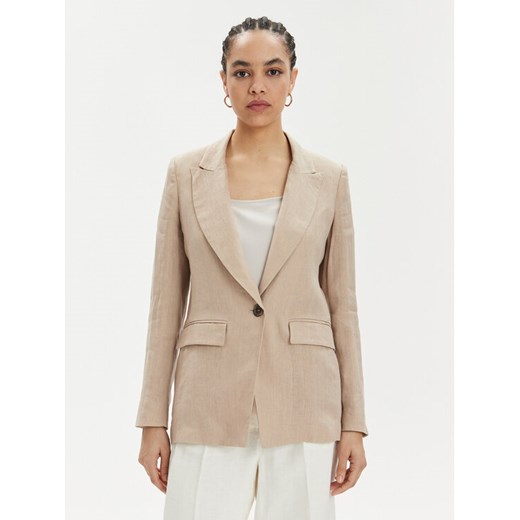 Marella Marynarka Afro 2413041094 Beżowy Regular Fit ze sklepu MODIVO w kategorii Marynarki damskie - zdjęcie 182656522