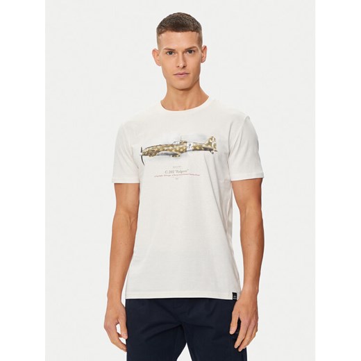 Aeronautica Militare T-Shirt 241TS2256J607 Biały Regular Fit ze sklepu MODIVO w kategorii T-shirty męskie - zdjęcie 182656600