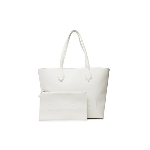QUAZI Torebka MQS-B-001-03 Biały ze sklepu MODIVO w kategorii Torby Shopper bag - zdjęcie 182656660