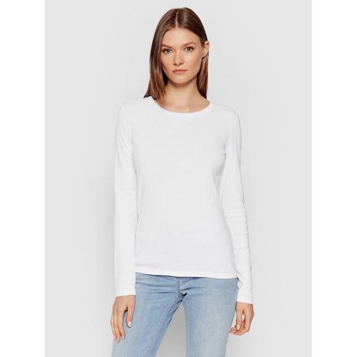 United Colors Of Benetton Bluzka 3GA2E16F9 Biały Regular Fit ze sklepu MODIVO w kategorii Bluzki damskie - zdjęcie 182656702