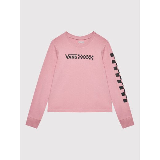 Vans Bluzka Chalkboard VN0A7YVO Różowy Regular Fit ze sklepu MODIVO w kategorii Bluzki dziewczęce - zdjęcie 182656742