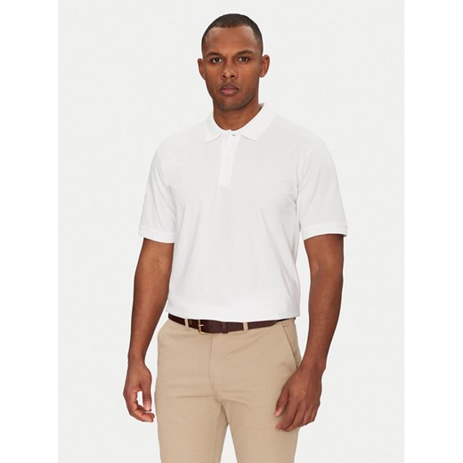 Jack&Jones Polo Jaxon 12268227 Biały Regular Fit ze sklepu MODIVO w kategorii T-shirty męskie - zdjęcie 182656764