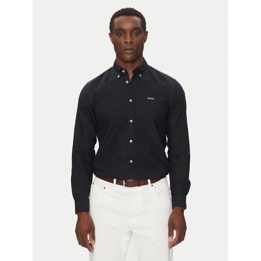 BOSS Koszula H-Roan-Bd-E-C1-243 50521996 Granatowy Slim Fit ze sklepu MODIVO w kategorii Koszule męskie - zdjęcie 182656794