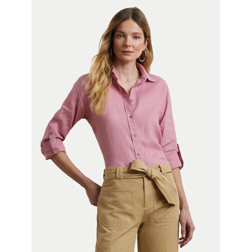 LAUREN RALPH LAUREN Koszula 200782777067 Różowy Relaxed Fit ze sklepu MODIVO w kategorii Koszule damskie - zdjęcie 182656824