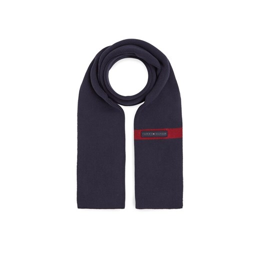 Tommy Hilfiger Szalik Th Skyline Knit Scarf AM0AM11496 Granatowy ze sklepu MODIVO w kategorii Szaliki męskie - zdjęcie 182656860