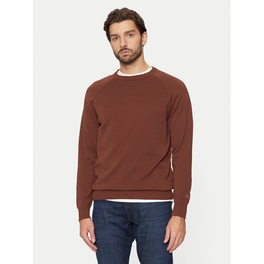 Lee Sweter 112355672 Brązowy Regular Fit ze sklepu MODIVO w kategorii Swetry męskie - zdjęcie 182656882