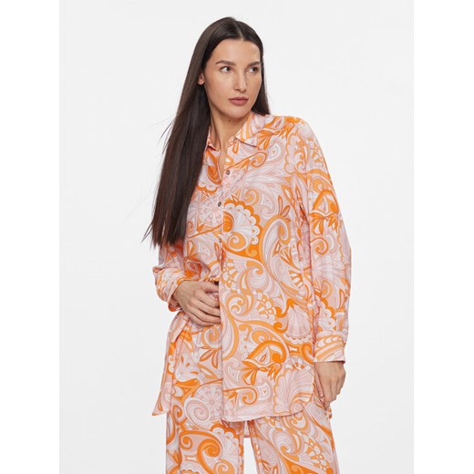Melissa Odabash Koszula Paige Cr Pomarańczowy Relaxed Fit ze sklepu MODIVO w kategorii Koszule damskie - zdjęcie 182656894