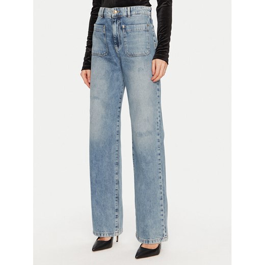 Just Cavalli Jeansy 77PAB503 Niebieski Wide Leg ze sklepu MODIVO w kategorii Jeansy damskie - zdjęcie 182656951
