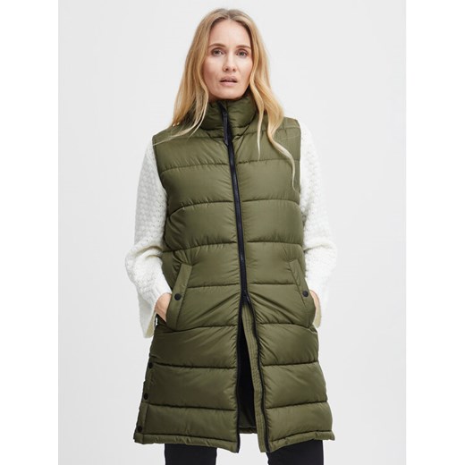 Fransa Bezrękawnik 20612165 Khaki Regular Fit ze sklepu MODIVO w kategorii Kamizelki damskie - zdjęcie 182656993