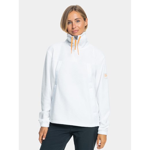 Roxy Polar Chloe Kim Layer Otlr ERJFT04713 Biały Regular Fit ze sklepu MODIVO w kategorii Bluzy damskie - zdjęcie 182657014