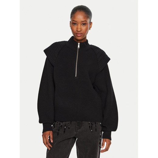Gestuz Sweter Madia 10909459 Czarny Loose Fit ze sklepu MODIVO w kategorii Swetry damskie - zdjęcie 182657143