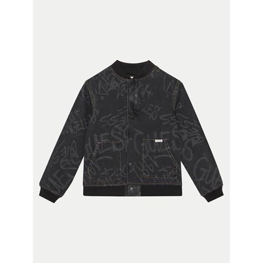Guess Kurtka bomber L5RL05 D5MU0 Czarny Regular Fit ze sklepu MODIVO w kategorii Kurtki chłopięce - zdjęcie 182657163