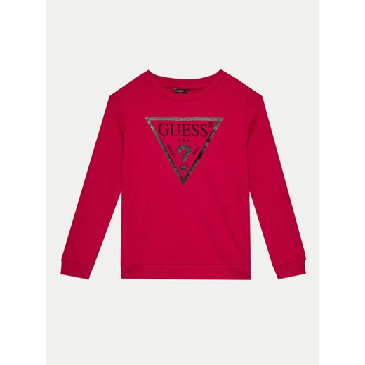 Guess Bluza J74Q10 KAUG0 Bordowy Regular Fit ze sklepu MODIVO w kategorii Bluzy chłopięce - zdjęcie 182657190