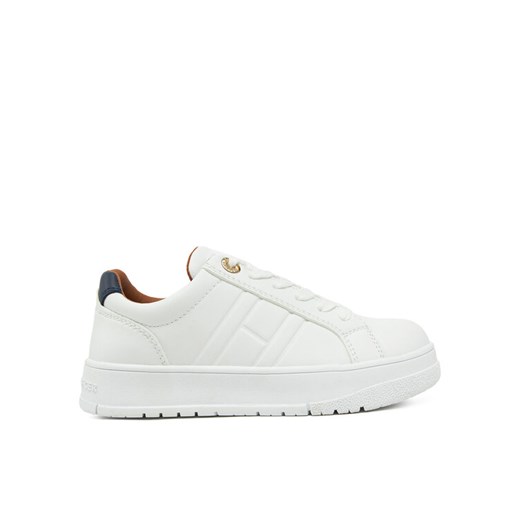 Tommy Hilfiger Sneakersy Low Cut Lace-Up Sneaker T3X9-33857-1355 M Biały ze sklepu MODIVO w kategorii Buty sportowe dziecięce - zdjęcie 182657200