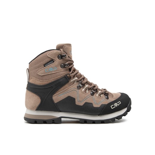 CMP Trekkingi Athunis Mid Wmn Trekking Shoe Wp 31Q4976 Beżowy ze sklepu MODIVO w kategorii Buty trekkingowe damskie - zdjęcie 182657201