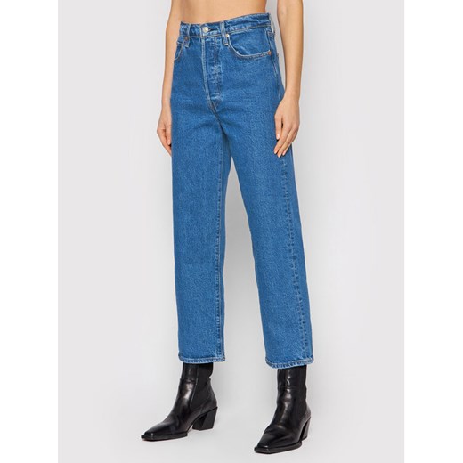 Levi's® Jeansy Ribcage Ankle 72693-0117 Niebieski Straight Fit ze sklepu MODIVO w kategorii Jeansy damskie - zdjęcie 182657223