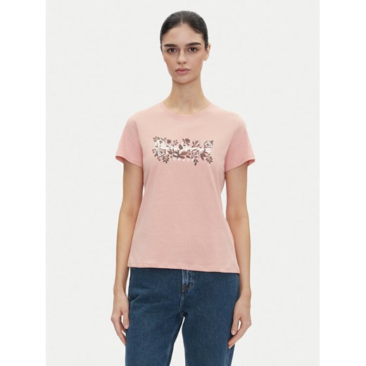 Pepe Jeans T-Shirt Rosalind PL506034 Różowy Regular Fit ze sklepu MODIVO w kategorii Bluzki damskie - zdjęcie 182657292