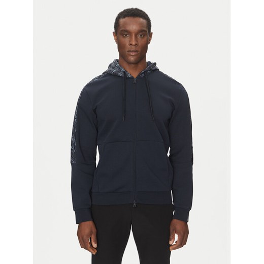 EA7 Emporio Armani Bluza 7M000209 AF12660 UB102 Granatowy Modern Fit ze sklepu MODIVO w kategorii Bluzy męskie - zdjęcie 182657303
