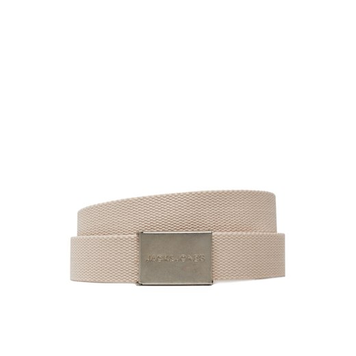 Jack&Jones Pasek Męski 12270575 Écru ze sklepu MODIVO w kategorii Paski męskie - zdjęcie 182657362