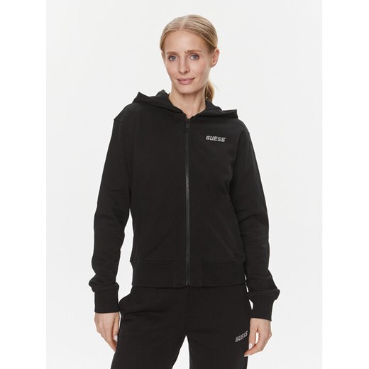 Guess Bluza Eleanora V4RQ04 KC5O0 Czarny Regular Fit ze sklepu MODIVO w kategorii Bluzy damskie - zdjęcie 182657372