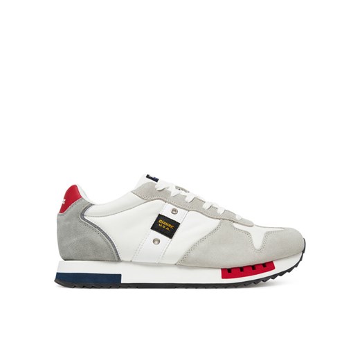 Blauer Sneakersy S5QUEENS01 Biały ze sklepu MODIVO w kategorii Buty sportowe męskie - zdjęcie 182657381
