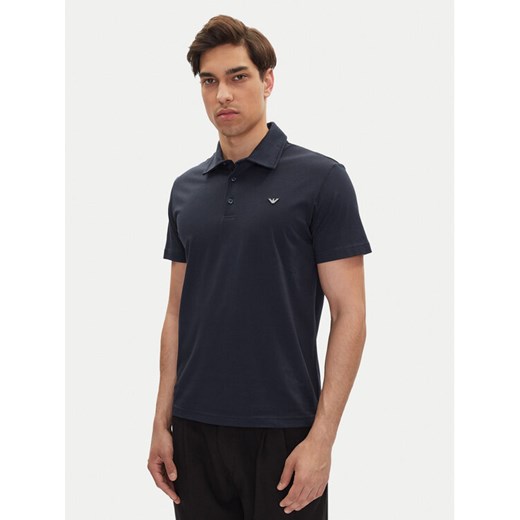 Emporio Armani Polo EM000571 AF12331 UB102 Granatowy Regular Fit ze sklepu MODIVO w kategorii T-shirty męskie - zdjęcie 182657394