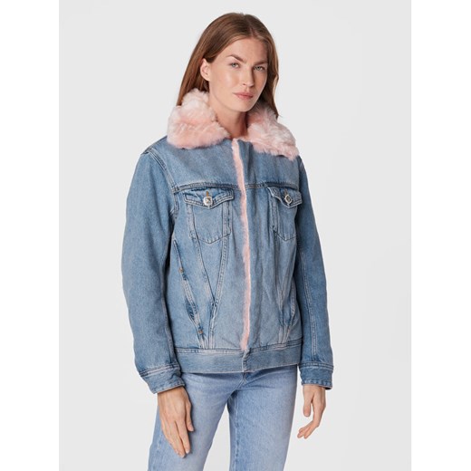 Liu Jo Kurtka jeansowa UF2089 D4751 Niebieski Regular Fit ze sklepu MODIVO w kategorii Kurtki damskie - zdjęcie 182657403
