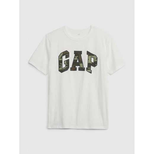 Gap T-Shirt 424016-04 Biały Regular Fit ze sklepu MODIVO w kategorii T-shirty chłopięce - zdjęcie 182657461