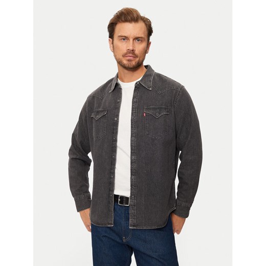 Levi's® Koszula jeansowa Barstow Western 85744-0038 Czarny Standard Fit ze sklepu MODIVO w kategorii Koszule męskie - zdjęcie 182657470