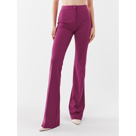 Pinko Spodnie materiałowe 100054 A15M Fioletowy Straight Leg ze sklepu MODIVO w kategorii Spodnie damskie - zdjęcie 182657481