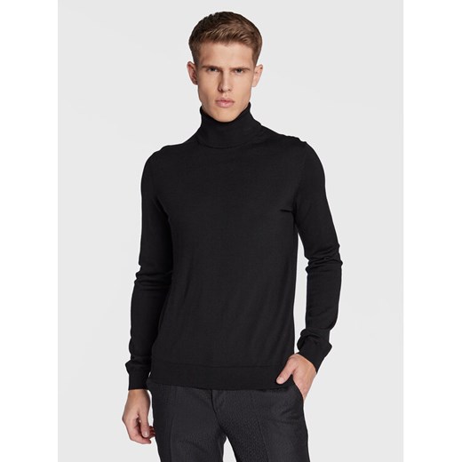 Boss Golf San Thomas-M 50474174 Czarny Slim Fit ze sklepu MODIVO w kategorii Swetry męskie - zdjęcie 182657550