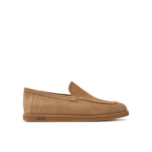 Max Mara Mokasyny Softloafers 2424526311600 Beżowy ze sklepu MODIVO w kategorii Mokasyny damskie - zdjęcie 182657570