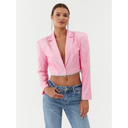 ROTATE Marynarka Sheer 111037465 Różowy Regular Fit ze sklepu MODIVO w kategorii Marynarki damskie - zdjęcie 182657591