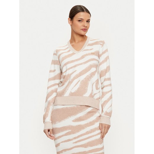 Liu Jo Sweter TF4107 MS49I Beżowy Regular Fit ze sklepu MODIVO w kategorii Swetry damskie - zdjęcie 182657614