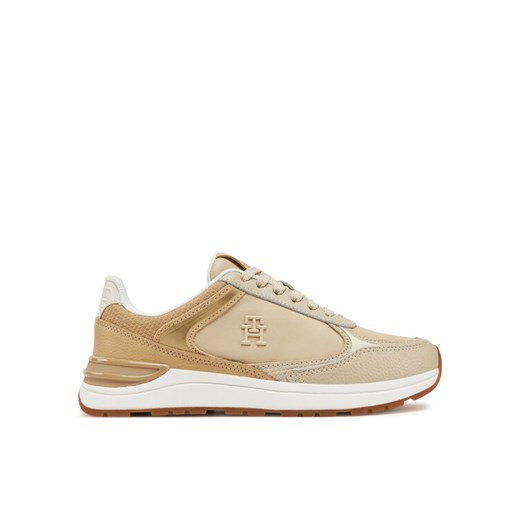 Tommy Hilfiger Sneakersy FW0FW08472 Beżowy ze sklepu MODIVO w kategorii Buty sportowe damskie - zdjęcie 182657754