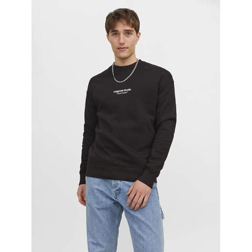 Jack&Jones Bluza Vesterbro 12241694 Czarny Relaxed Fit ze sklepu MODIVO w kategorii Bluzy męskie - zdjęcie 182657774