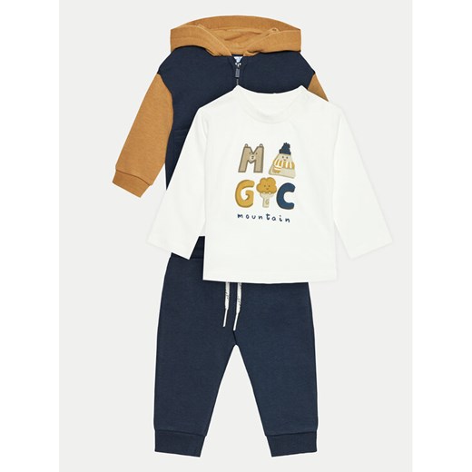 Mayoral Komplet bluza, bluzka i spodnie 2819 Granatowy Regular Fit ze sklepu MODIVO w kategorii Odzież dla niemowląt - zdjęcie 182657791