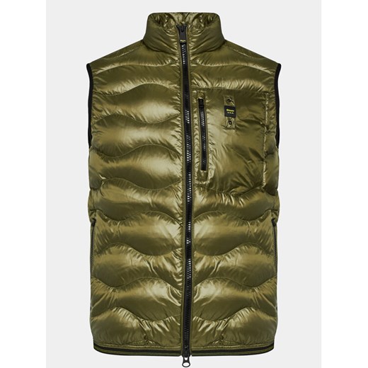 Blauer Kamizelka 23WBLUX03006 Zielony Regular Fit ze sklepu MODIVO w kategorii Kamizelki męskie - zdjęcie 182657800