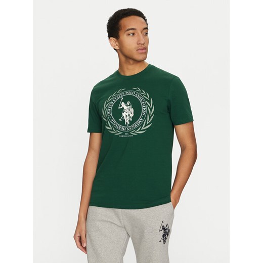 U.S. Polo Assn. T-Shirt MUP3641 Zielony Regular Fit ze sklepu MODIVO w kategorii T-shirty męskie - zdjęcie 182657820